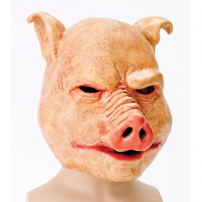 Horror Schwein Latex Maske