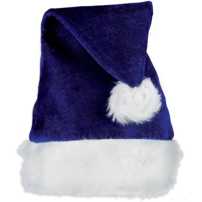 Blaue Santa Mütze für Erwachsene