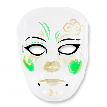 Brasilianische Karnevalsmaske Verde Ouro 1