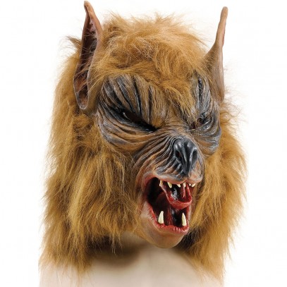 Braune Werwolf Maske 