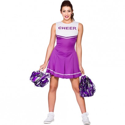 Brittany High School Cheerleader Kostüm violett 