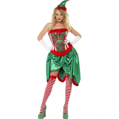Sexy Burlesque Elf Weihnachtskostüm