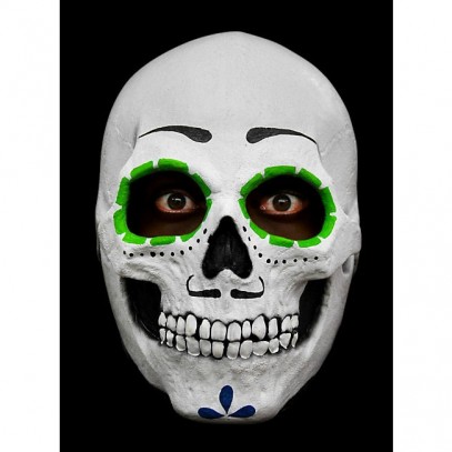 Calaca Totenschädel Latex Maske