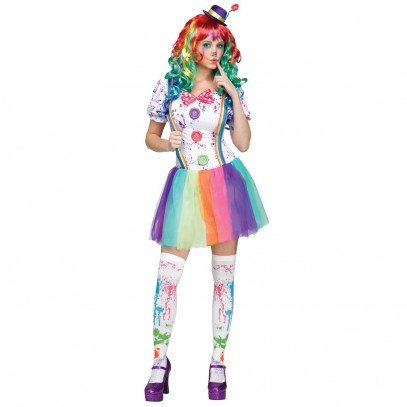 Colorful Clowns Girl Damenkostüm