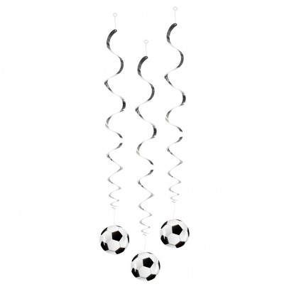 Fußball Party Spiralhänger 85cm
