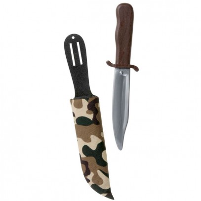 Militär Messer mit Camouflage Scheide 1