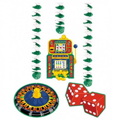 Casino Hängedeko 3er-Set