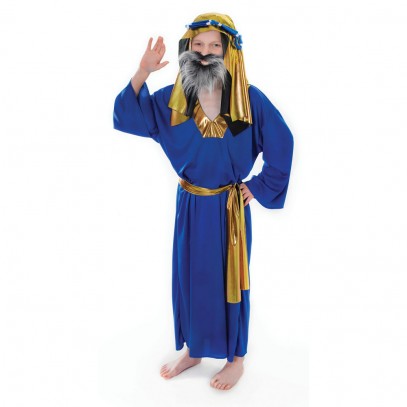Heiliger König Krippenspiel Kostüm blau