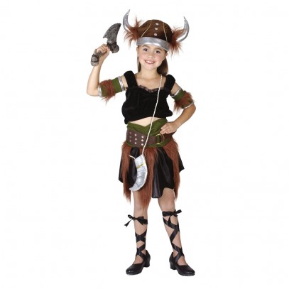 Wikinger Kriegerin Kostüm für Mädchen