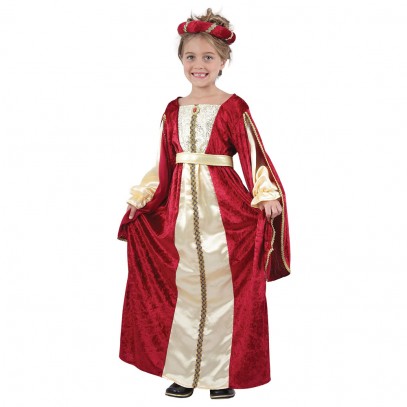 Mittelalter Prinzessin Kinderkostüm rot