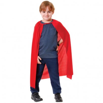 Superhelden Cape für Kinder rot