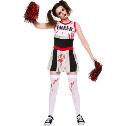 Zombie Cheerleader Girl Damenkostüm