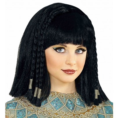 Cleopatra Perücke mit Haarschmuck