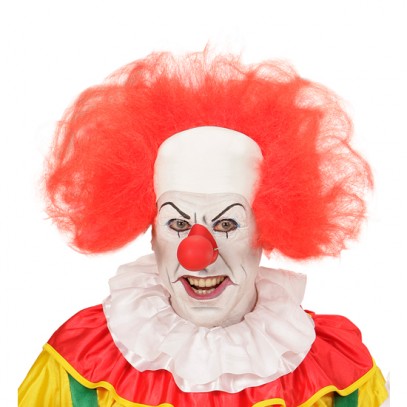Clown Glatze mit rotem Haarkranz 1
