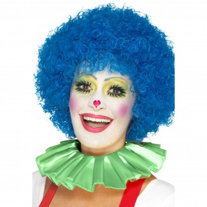 Clown-Halskrause grün für Erwachsene