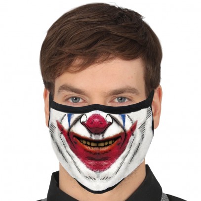 Nase-Mund-Maske Grusel-Clown