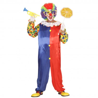Buntes Clown Overall Kostüm 1