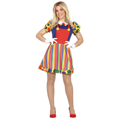 Happy Sally Clown Kostüm für Damen