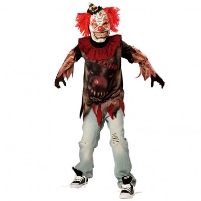 Zombie Horror Clown Kinderkostüm