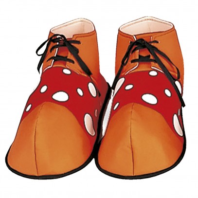 Clown Schuhe rot-orange