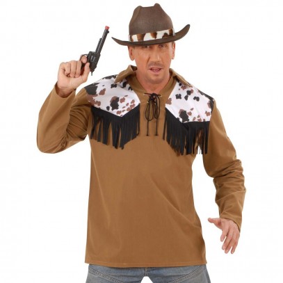 Braunes Cowboy-Shirt für Herren