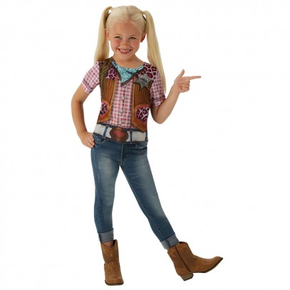 Cowgirl 3D Shirt für Kinder