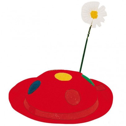 Dachauer Clown Hut mit Blume