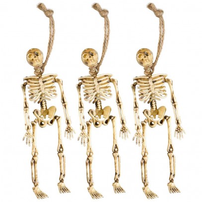 Deko-Skelette 15 cm im 3er-Set