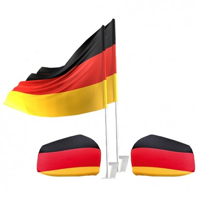 Deutschland WM Fanartikel Auto Set 4teilig
