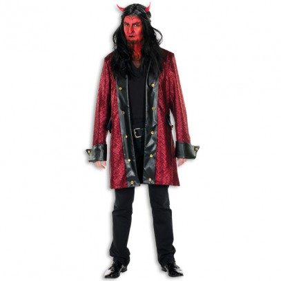 Devil Gothic Mantel rot für Herren 