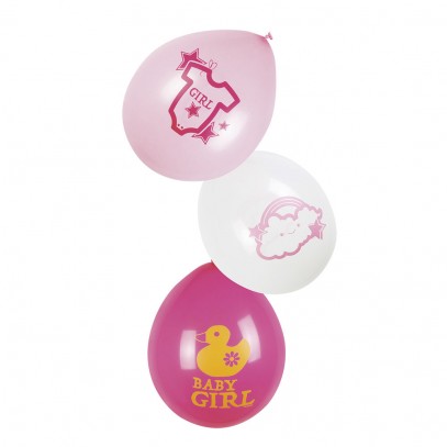 Baby Girl Party Ballons 6 St.