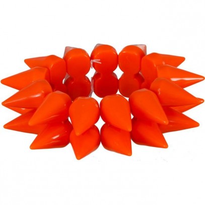 Neon Spike Armband orange