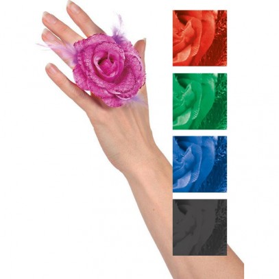 Ring mit Rose in 5 Farben