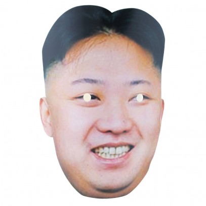 Pappmaske Präsident Kim 