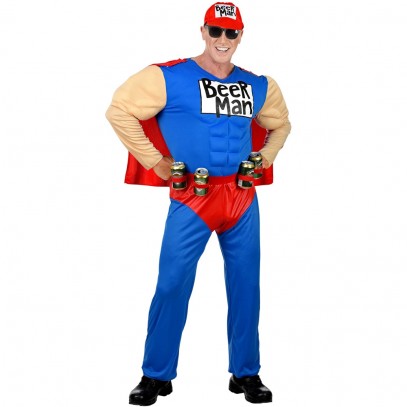 Mister Beerman Superhelden Kostüm
