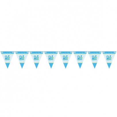 Welcome Baby Boy Party Wimpelkette 450cm