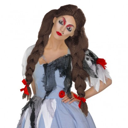 Deadly Dorothy Halloween Perücke braun