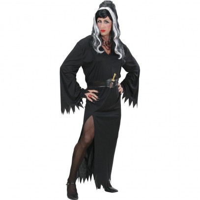 Drag Hexe Elvira Travestie Kostüm 