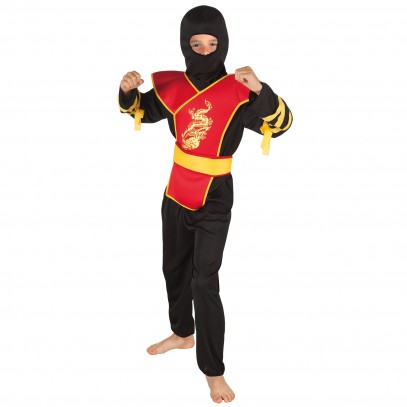Dragon Ninja Kämpfer Kostüm für Kinder
