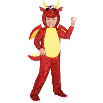 Sweet Red Dragon Drachenkostüm für Kinder