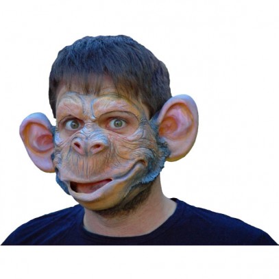 Affen Partymaske aus Latex