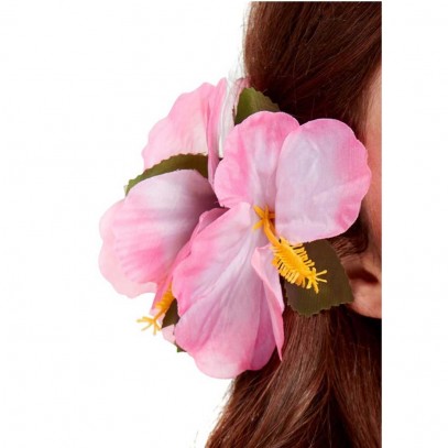 Hawaiianische Blumen Haarspange pink