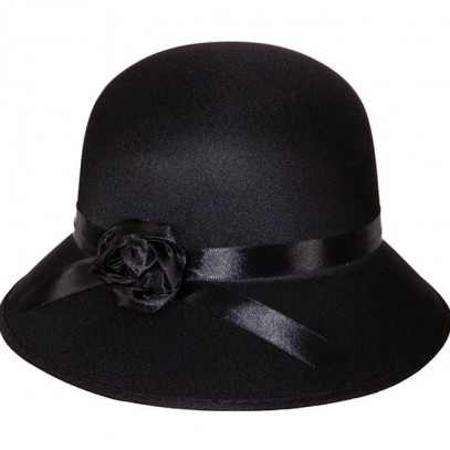 Eleganter 20er Jahre Hut schwarz