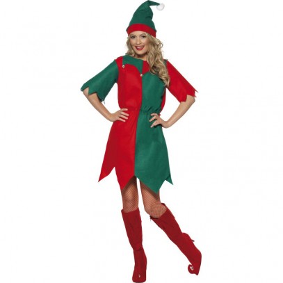 Elf Weihnachtshelferin Kostüm 