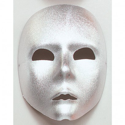 Venezia Maske Pantomima silber