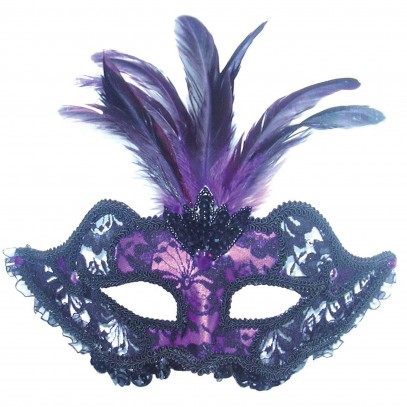 Mascerada Carnivale Maske violett