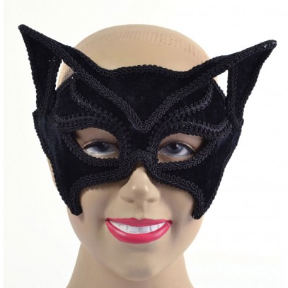 Black Katty Cat Katzen Maske