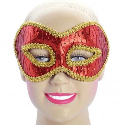 Veneziana Maske rot-gold