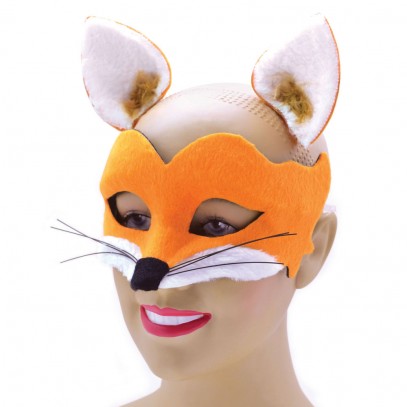 Fuchs Maske mit Ohren im Set