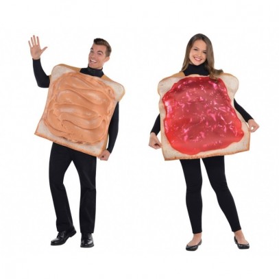 Erdnussbutter- und Marmeladenbrot Duo-Kostüm